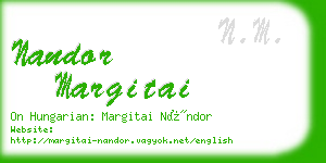 nandor margitai business card